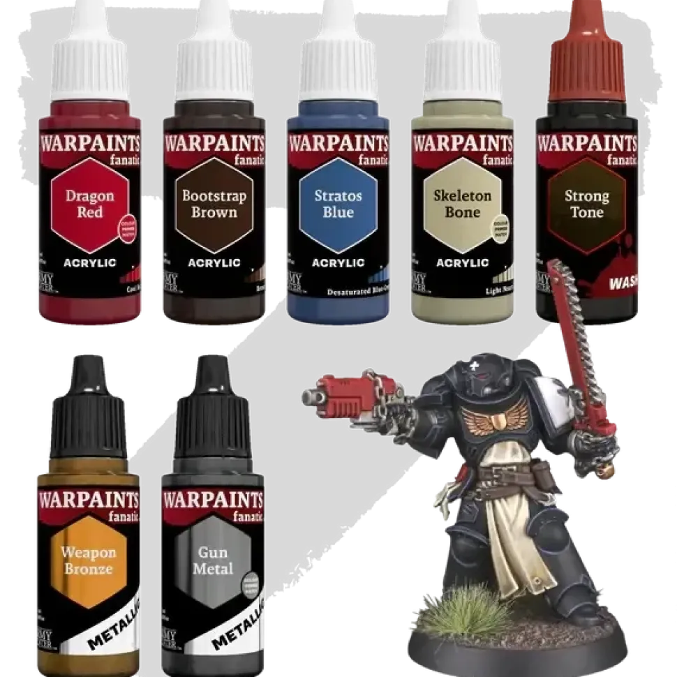 Army Painter Combat Se7ens: Black Relic Armour Paint Set