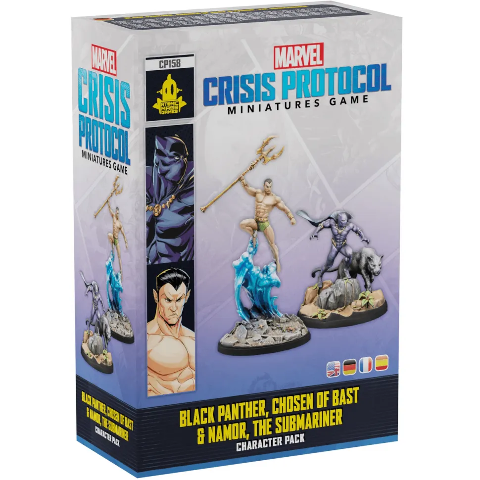 Atomic Mass Games Marvel Crisis Protocol: 158 Black Panther Chosen of Bast and Namor the Submariner