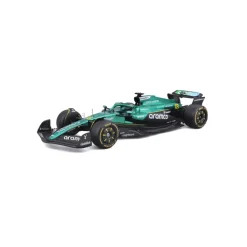 Burago 1/24 F1 Aston Martin AMR24 with Driver Helmet - Lance Stroll Diecast Model