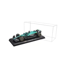 Burago 1/24 F1 Aston Martin AMR24 with Driver Helmet - Lance Stroll Diecast Model