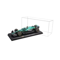 Burago 1/24 F1 Aston Martin AMR24 with Driver Helmet - Fernando Alonso Diecast Model