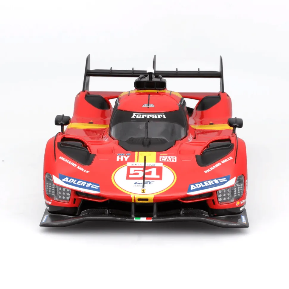 Burago 1/24 Ferrari Racing Kit 499P Le Mans Hypercar (#51) Diecast Model Kit