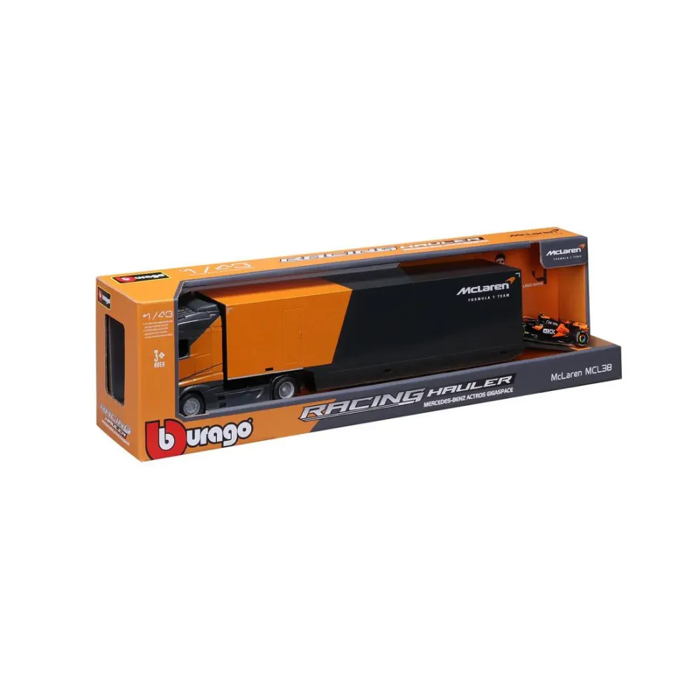 Burago 1/43 F1 McLaren Racing Transporter Lorry MCL38 2024 Lando Norris