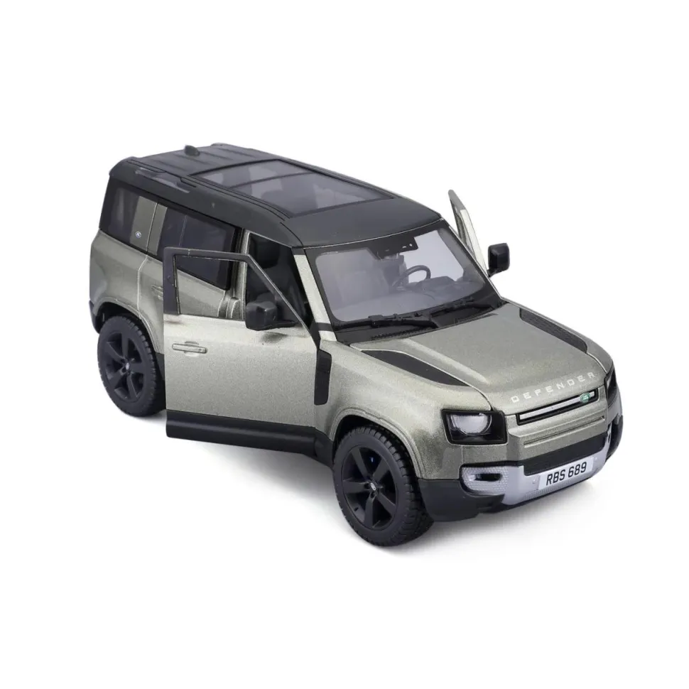 Burago 1/24 Land Rover Defender Green Diecast Model
