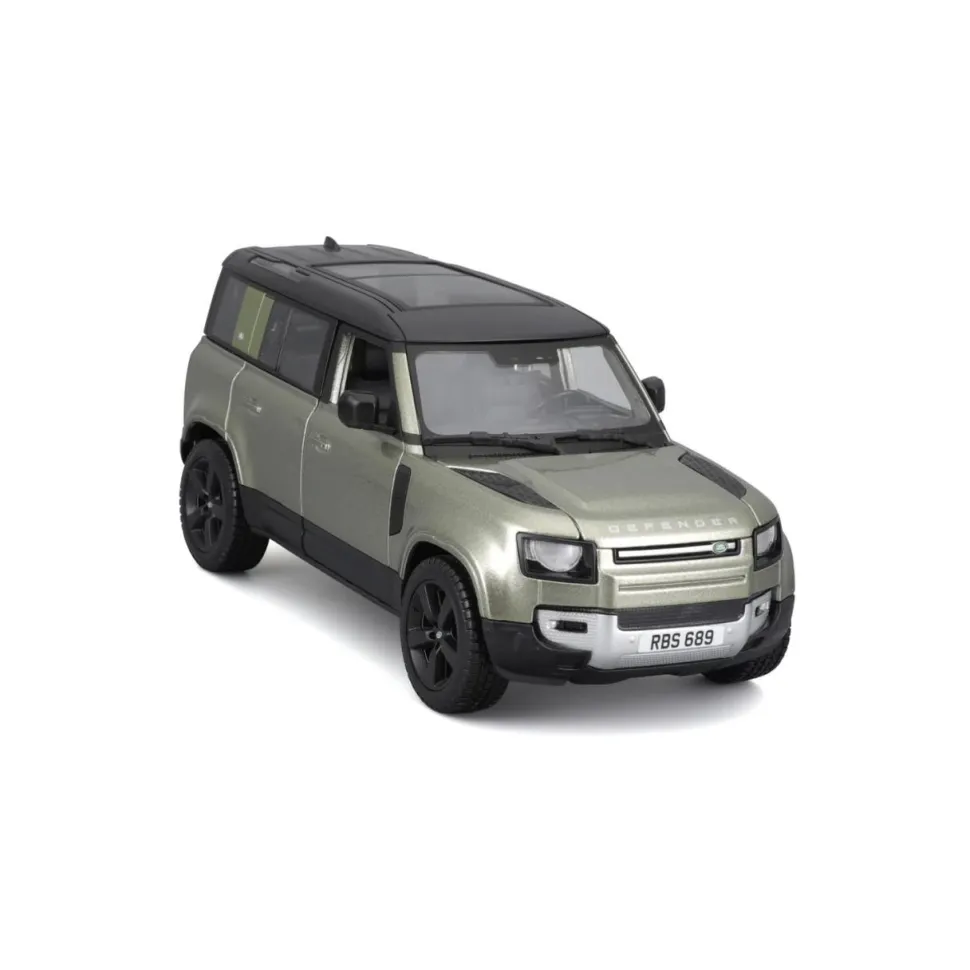 Burago 1/24 Land Rover Defender Green Diecast Model