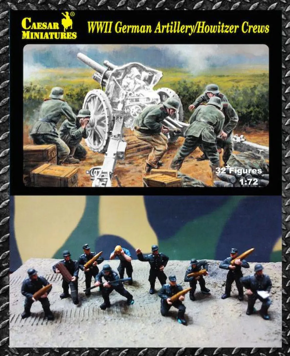 Caesar Miniatures 1/72 WWII German Artillery / Howitzer Crews