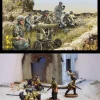 Caesar Miniatures 1/72 WWII German Fallschirmjager Heavy Weapons (7.5cm Leichtgeschutz 40)