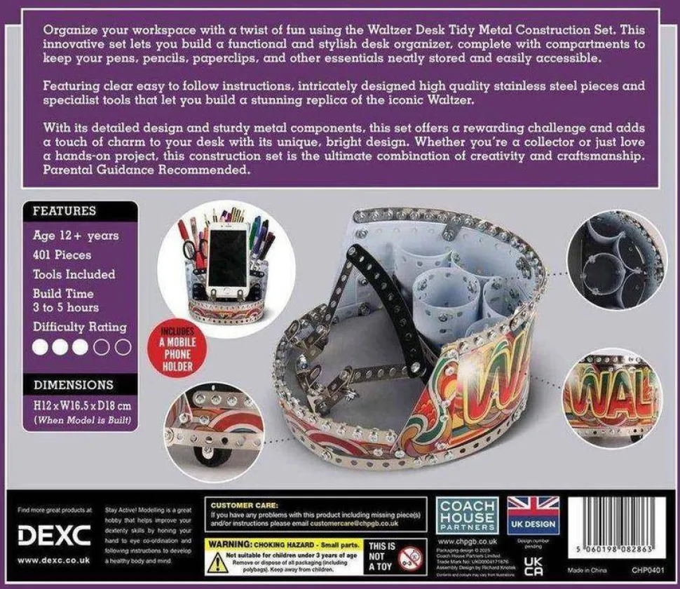 Coach House Partners - Waltzer Desk Tidy - Metal Construction Set