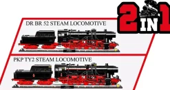 Cobi 1/35 DR BR52 Steam Locomotive & Railway Semaphore