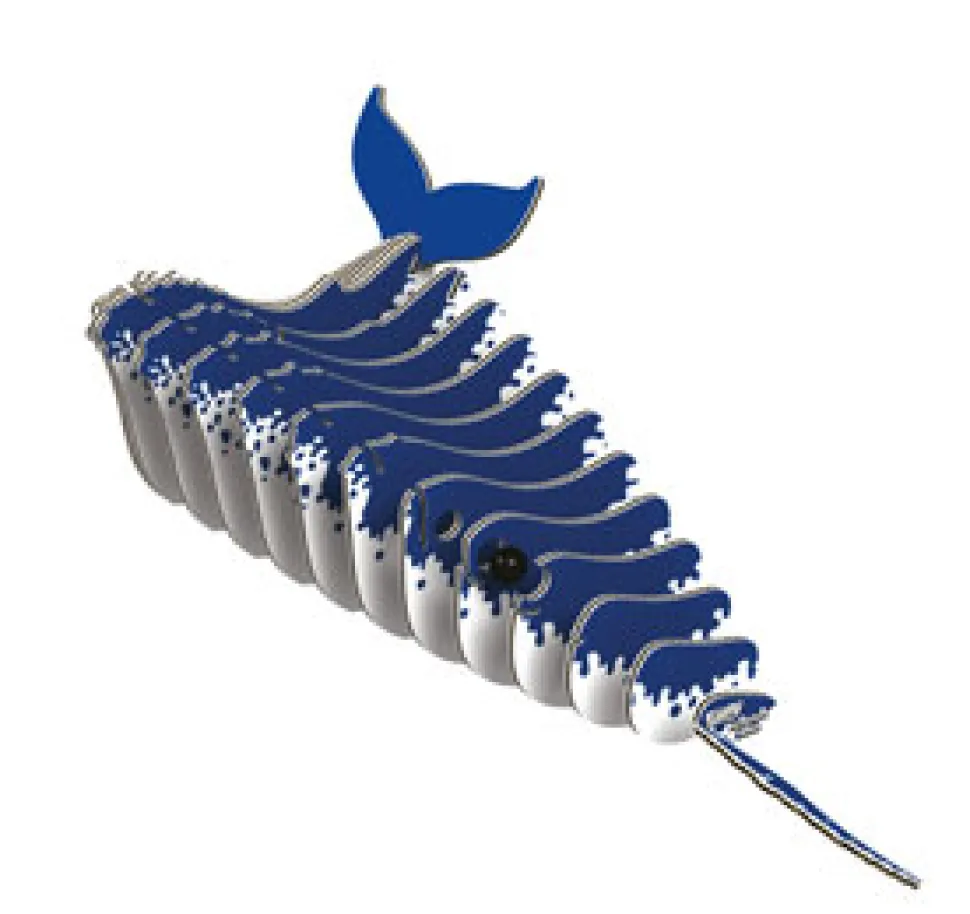 Eugy 051 Humpback Whale Card 3D Puzzle