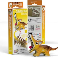 Eugy 086 Tasmanian Tiger (Thylacine) Card 3D Puzzle