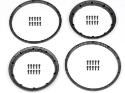 HPI Racing Heavy Duty Bead Lock Rings, gunmetal, 2pcs