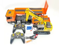 HuiNa RC 1/24 2.4G 9CH Platform Trailer & 6CH Excavator RTR