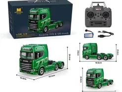 HuiNa RC 1/18 2.4G 19CH Scania 770S Green RC Haulage Truck RTR