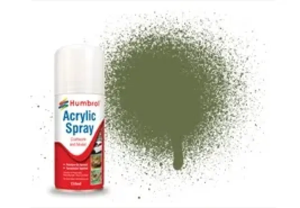 Humbrol 80 Matt Grass Green 150ml Acrylic Spray Paint