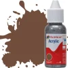 Humbrol 98 14ml Acrylic Matt Chocolate Paint Dropper Bottle