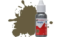 Humbrol 86 14ml Acrylic Matt Olive Green Paint Dropper Bottle