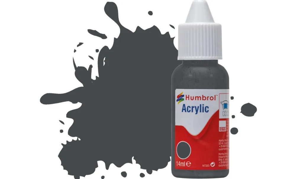 Humbrol 243 14ml Acrylic Matt RLM 72 Grun Paint Dropper Bottle