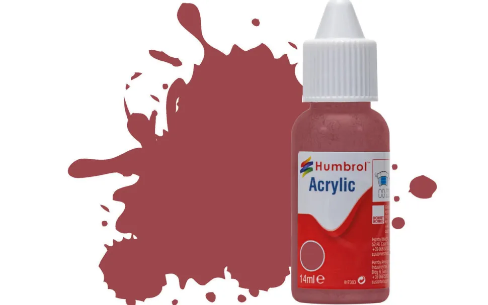 Humbrol 73 14ml Acrylic Matt Wine Paint Dropper Bottle