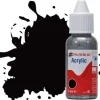 Humbrol 85 14ml Acrylic Satin Black Paint Dropper Bottle