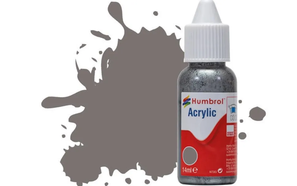 Humbrol 156 14ml Acrylic Satin Dark Camouflage Grey