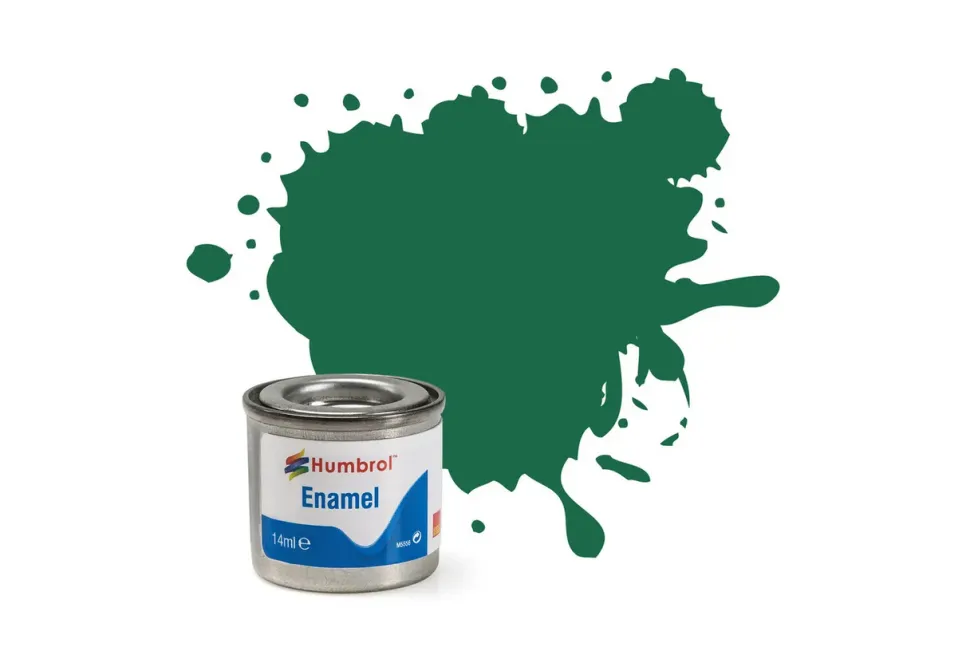Humbrol 30 14ml Enamel Matt Dark Green Paint Tinlet
