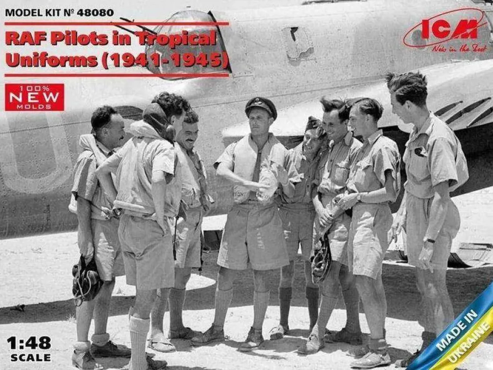 ICM 1/48 WWII RAF Pilots in Tropical Uniforms 1941-1945