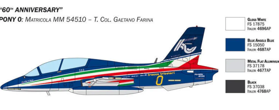 Italeri 1/72 Aermacchi MB-339 60th P.A.N. Anniversary