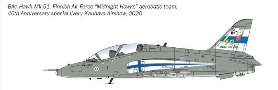 Italeri 1/48 BAe Hawk T.1
