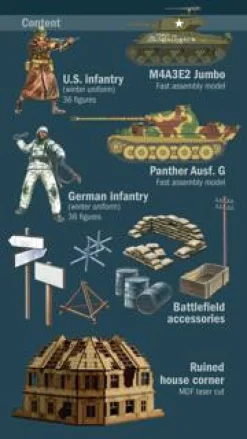 Italeri 1/72 Bastogne Siege MDF Version 80th Anniversary