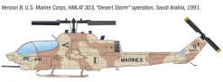 Italeri 1/72 Bell AH-1W SuperCobra Attack Helicopter