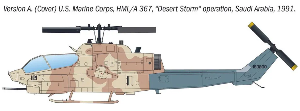 Italeri 1/72 Bell AH-1W SuperCobra Attack Helicopter