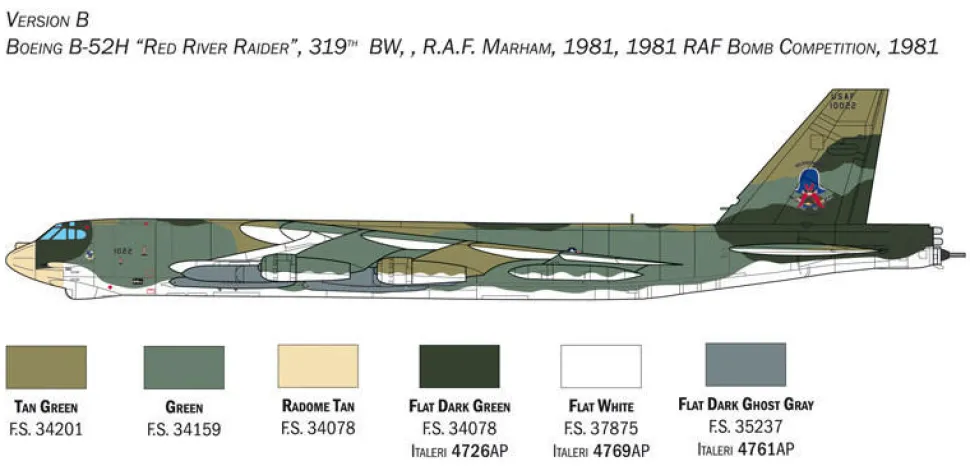Italeri 1/72 Boeing B-52H Stratofortress