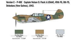 Italeri 1/48 Curtiss P-40E/K Kittyhawk