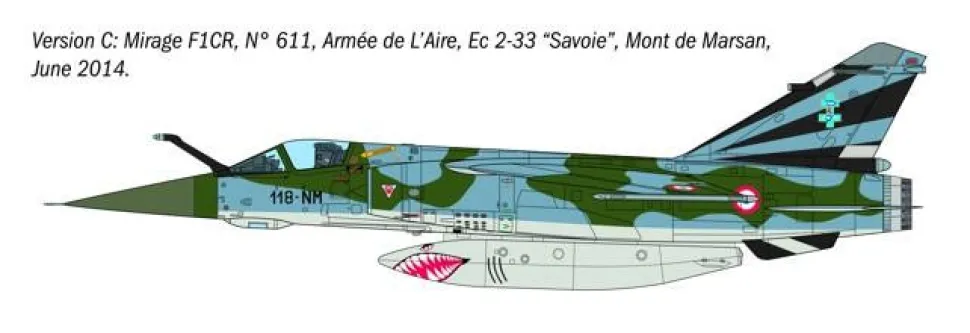 Italeri 1/48 Dassault Mirage F1 C/CR