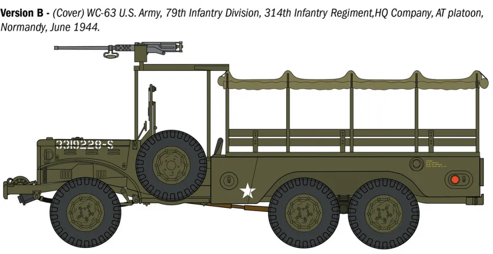 Italeri 1/35 Dodge WC62 1.5 ton 6x6 Truck