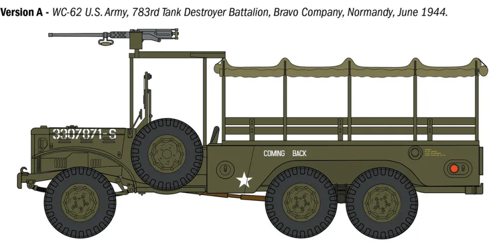 Italeri 1/35 Dodge WC62 1.5 ton 6x6 Truck