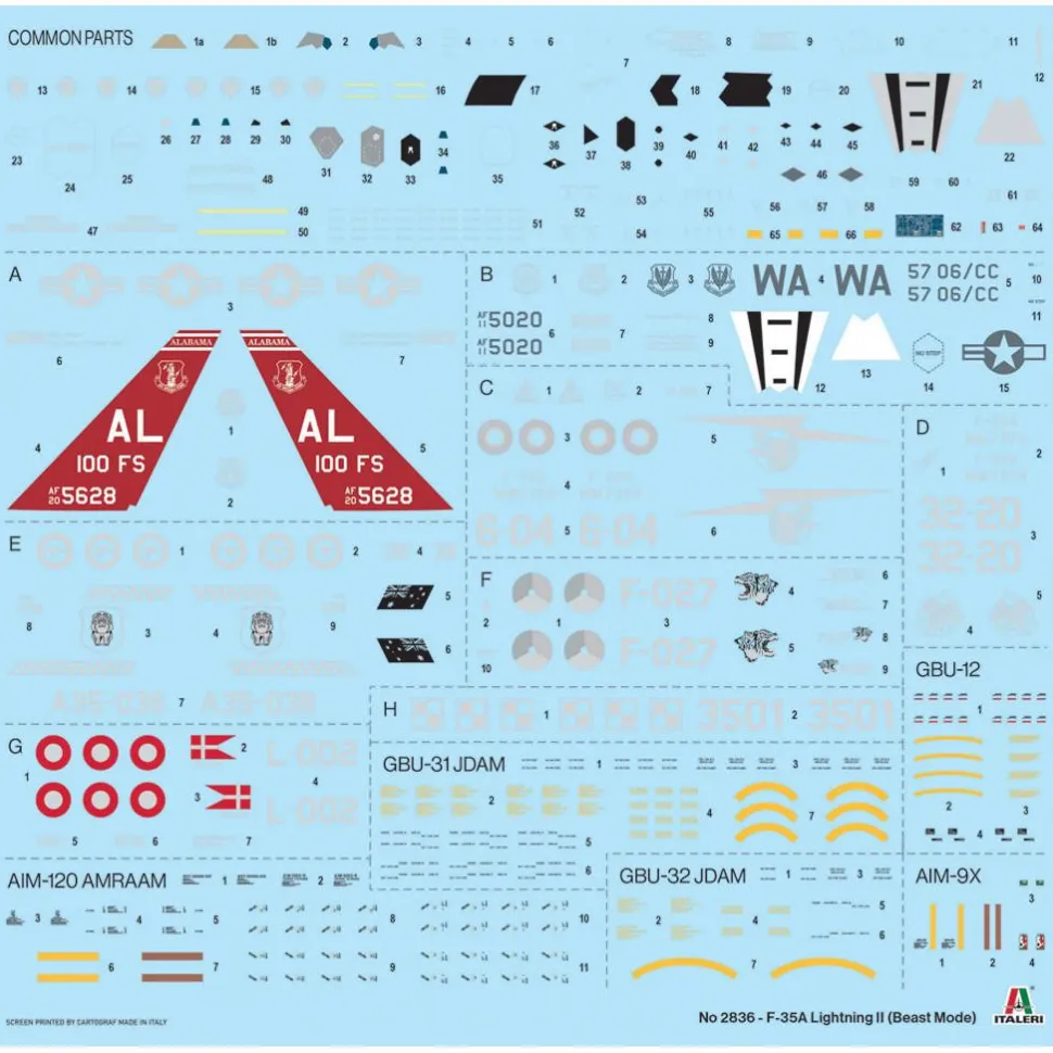 Italeri 1/48 F-35A Lightning II (Beast Mode) Model Kit