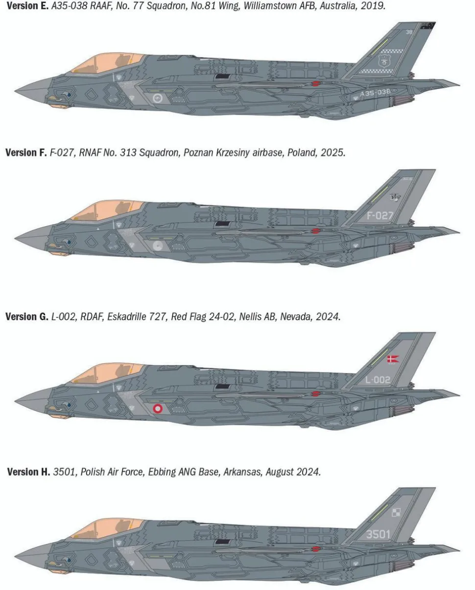 Italeri 1/48 F-35A Lightning II (Beast Mode) Model Kit