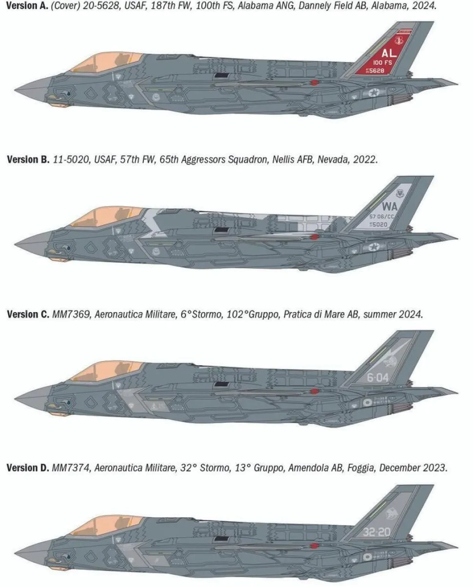 Italeri 1/48 F-35A Lightning II (Beast Mode) Model Kit