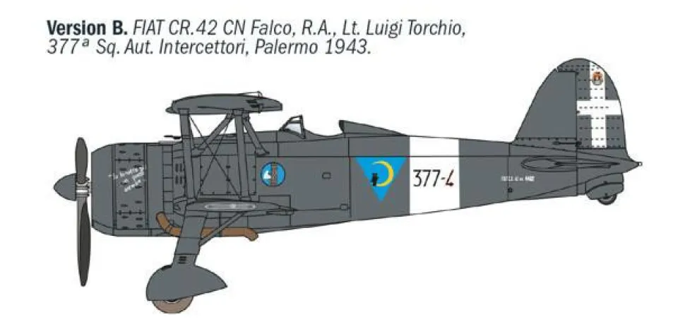 Italeri 1/72 FIAT CR.42 CN “Falco” Night Fighter