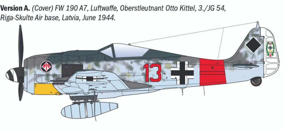 Italeri 1/72 Focke-Wulf Fw 190 A-8/F (WWII Aces)