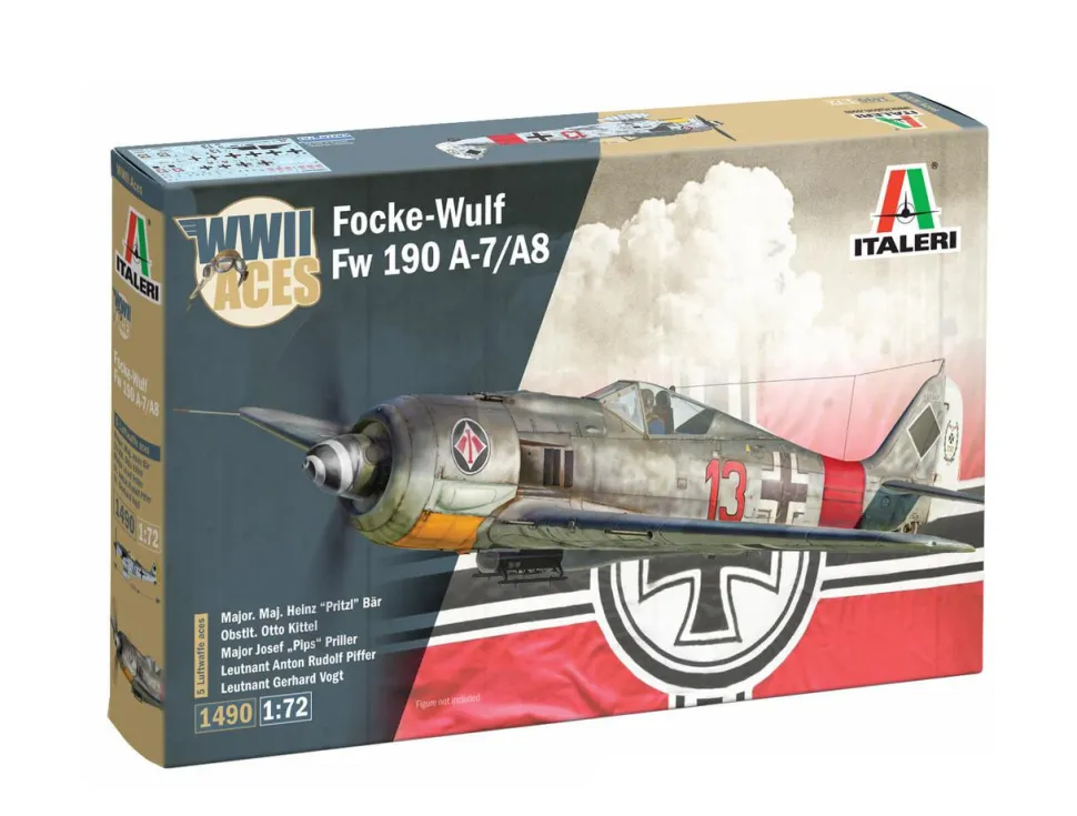 Italeri 1/72 Focke-Wulf Fw 190 A-8/F (WWII Aces)