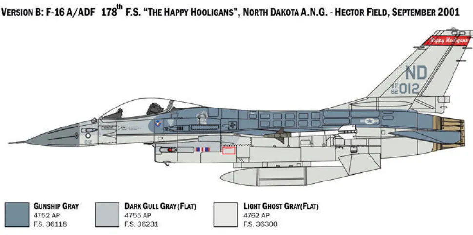 Italeri 1/48 General Dynamics F-16A Fighting Falcon