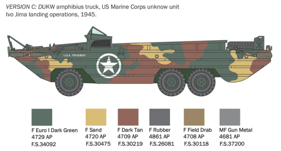 Italeri 1/35 GMC DUKW Amphibious Truck