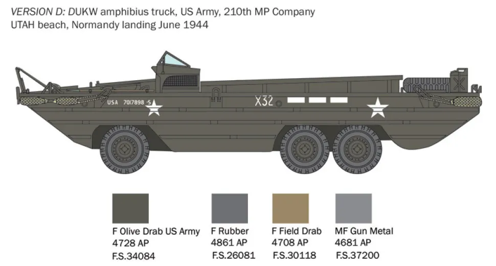 Italeri 1/35 GMC DUKW Amphibious Truck