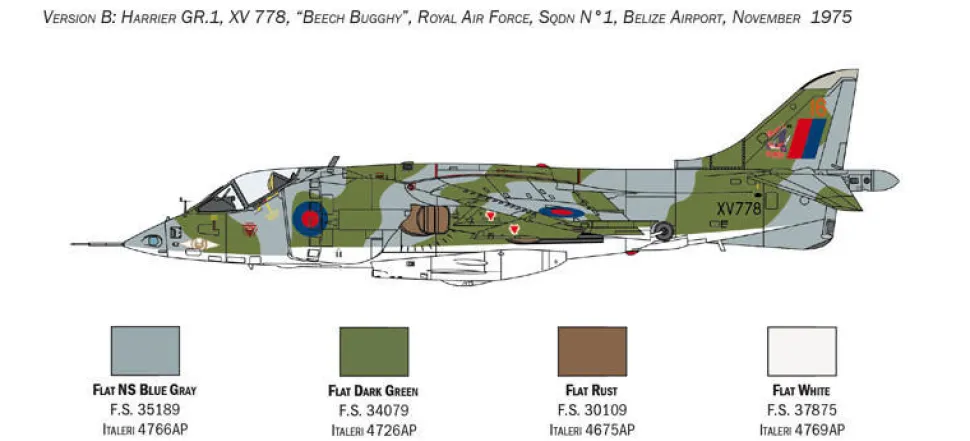Italeri 1/72 Hawker Siddeley Harrier GR.1 Transatlantic Air Race 50th
