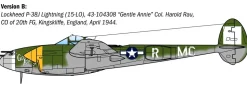 Italeri 1/48 Lockheed P-38J E.T.O. Lightning