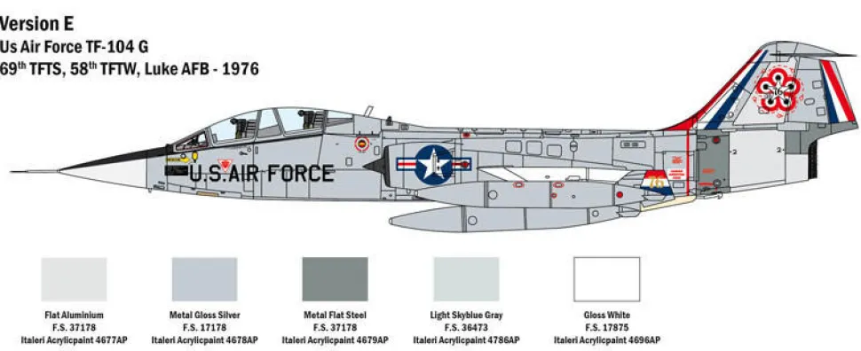 Italeri 1/32 Lockheed TF-104G AMI Starfighter