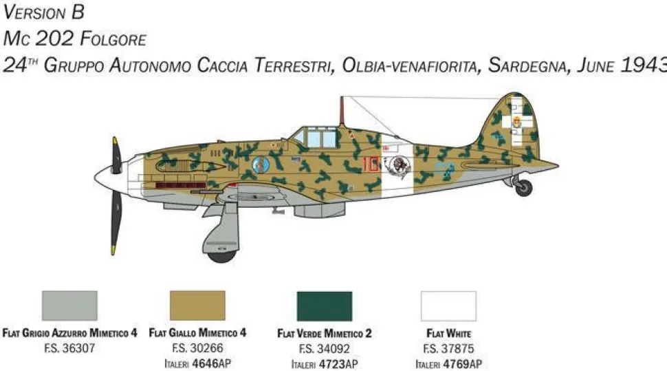 Italeri 1/72 Macchi MC.202 Folgore